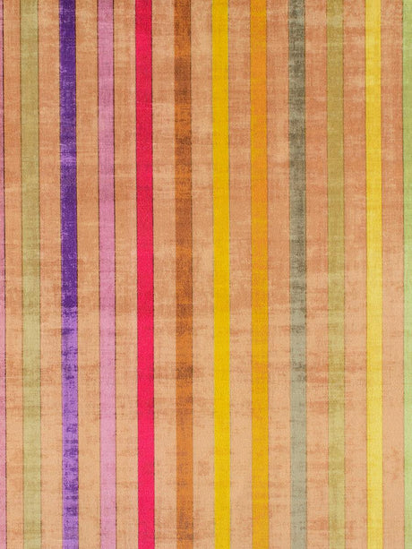 Scalamandre Grand Stripe Printed Velvet Gold Jewel Fabric