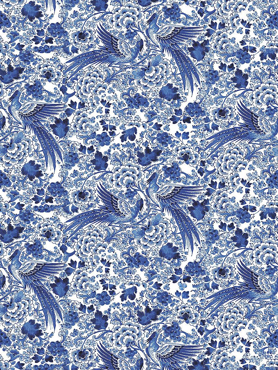 Scalamandre Inspiration Print Blue Fabric