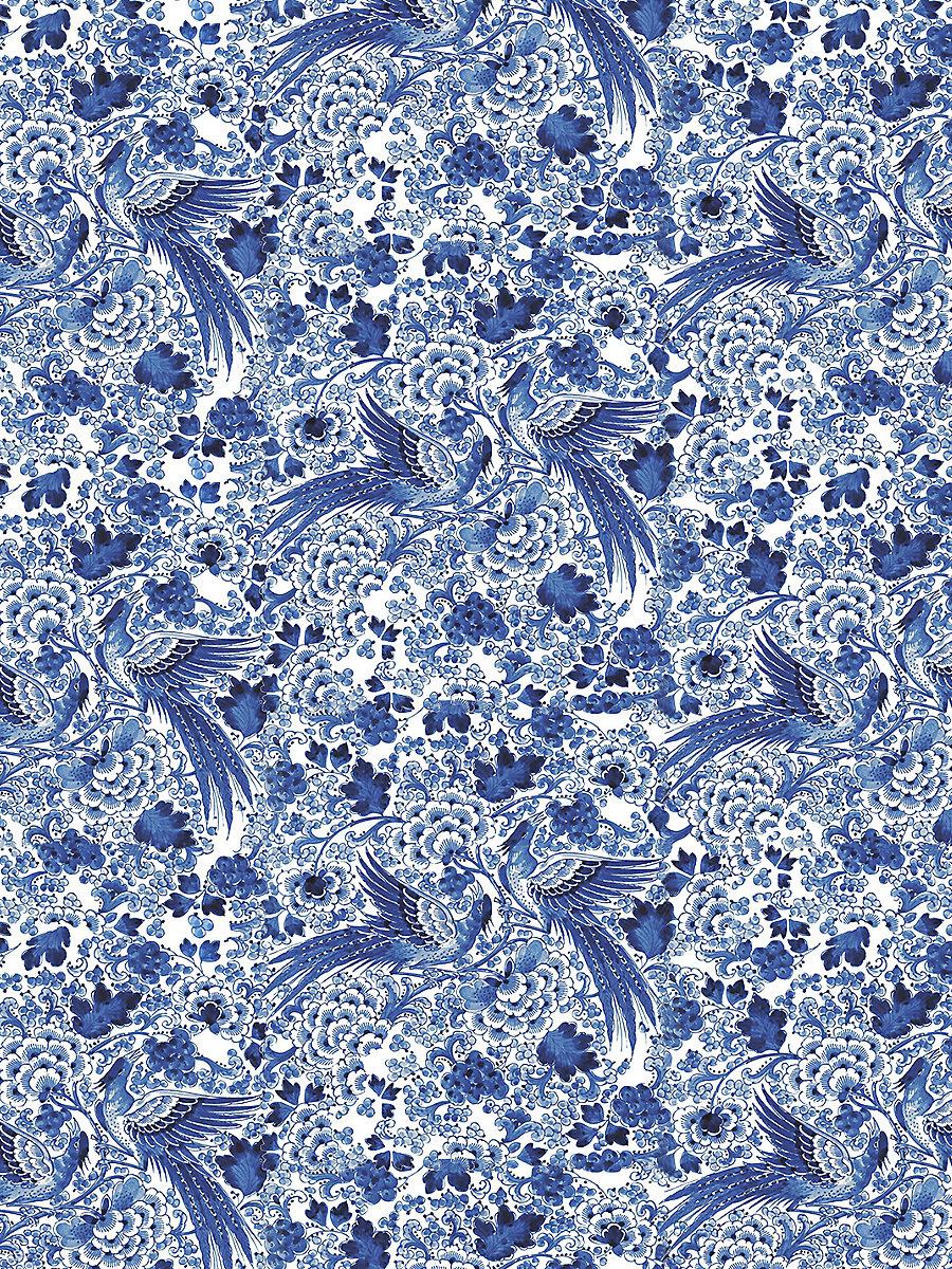 Scalamandre Inspiration Print Blue Fabric
