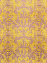Scalamandre Palace Damask Printed Velvet Citron Fabric
