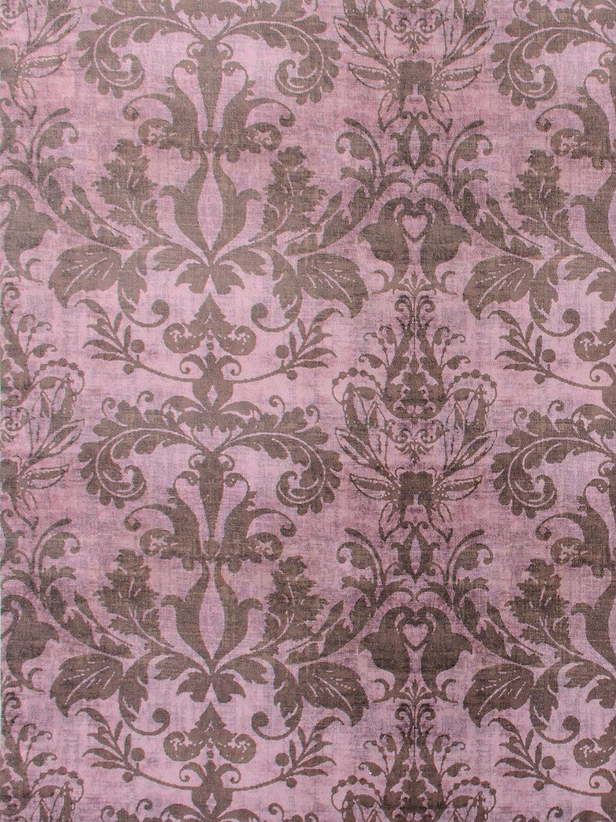 Scalamandre Palace Damask Printed Velvet Blush Fabric