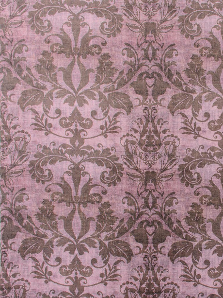Scalamandre Palace Damask Printed Velvet Blush Fabric