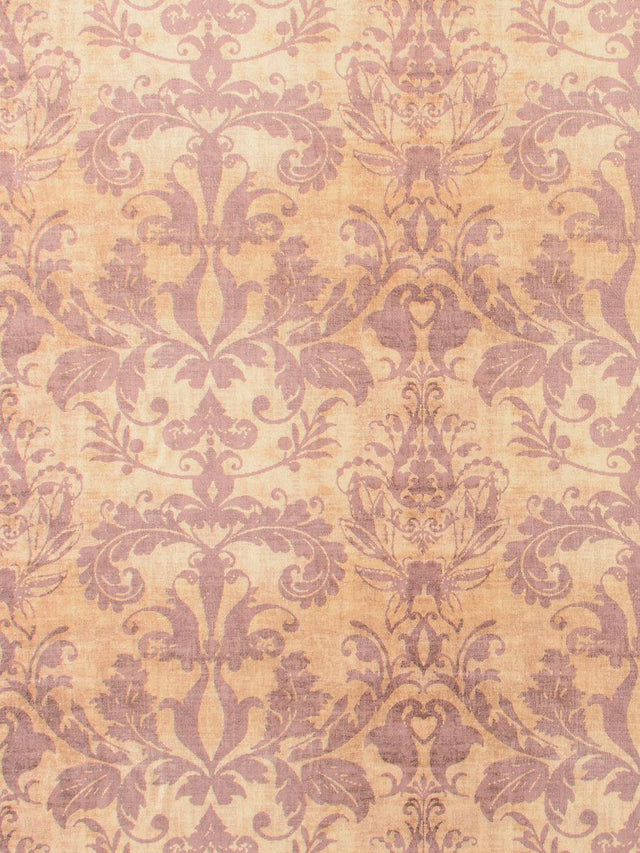 Scalamandre Palace Damask Printed Velvet Gold Fabric