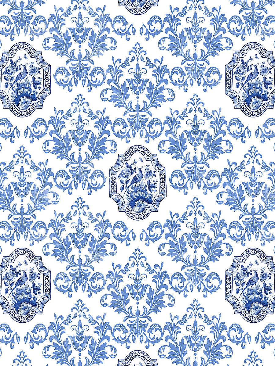 Scalamandre Porceleyne Blue Fabric