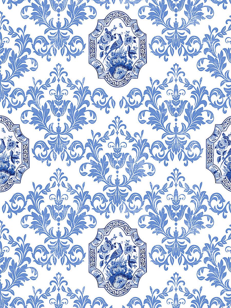 Scalamandre Porceleyne Blue Fabric
