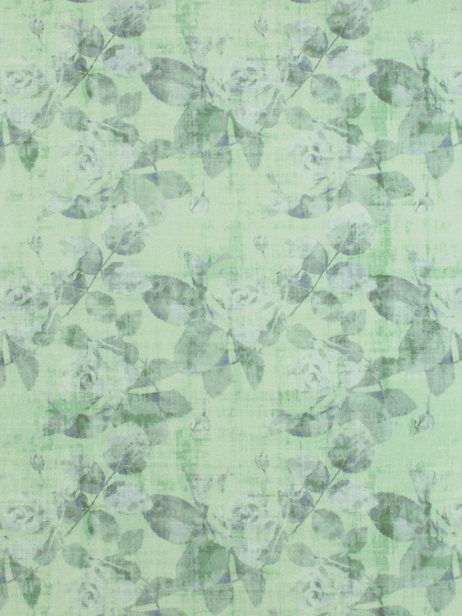 Scalamandre Rose Trellis Printed Velvet Green Fabric