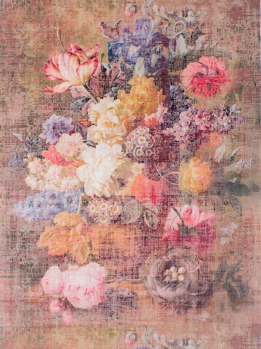 Scalamandre Still Life Printed Velvet Vintage Fabric