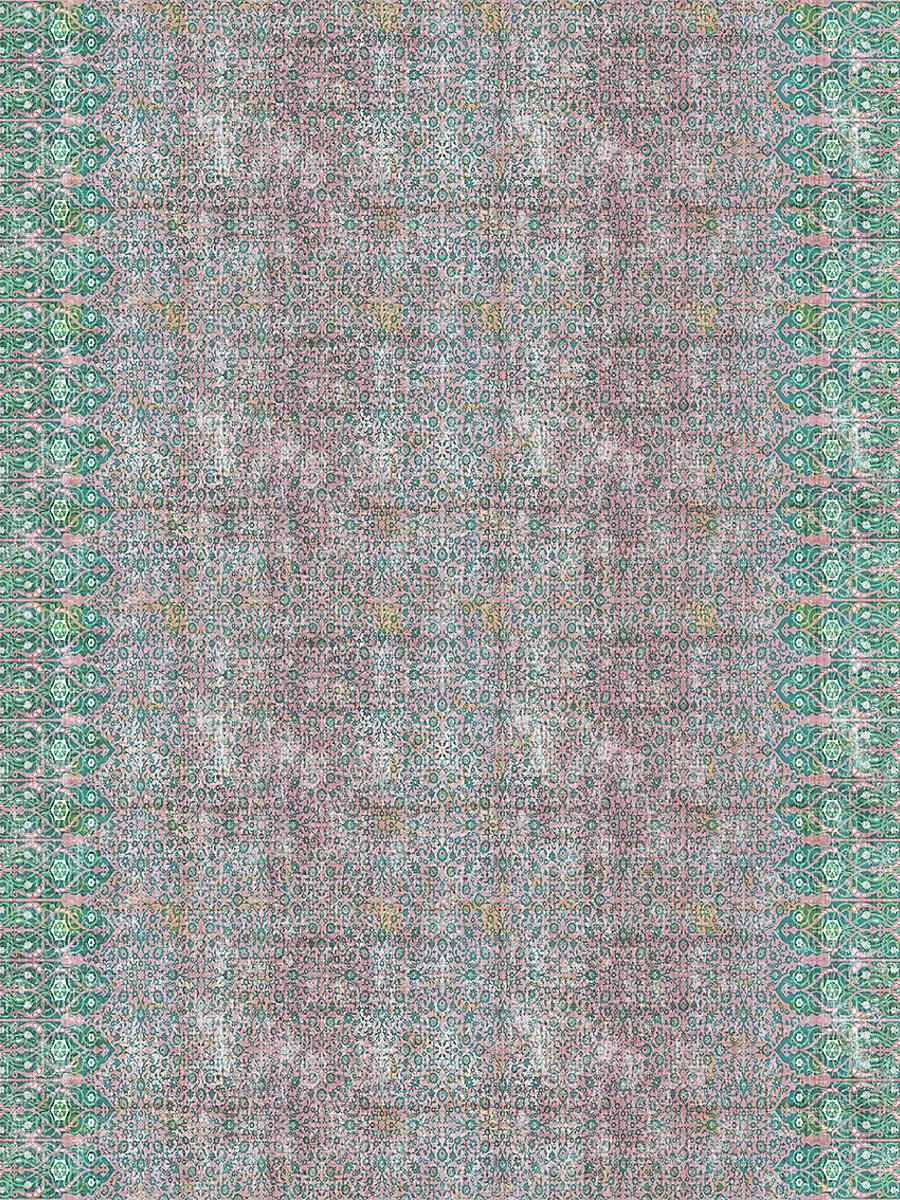 Scalamandre Sultan Printed Velvet Green Fabric