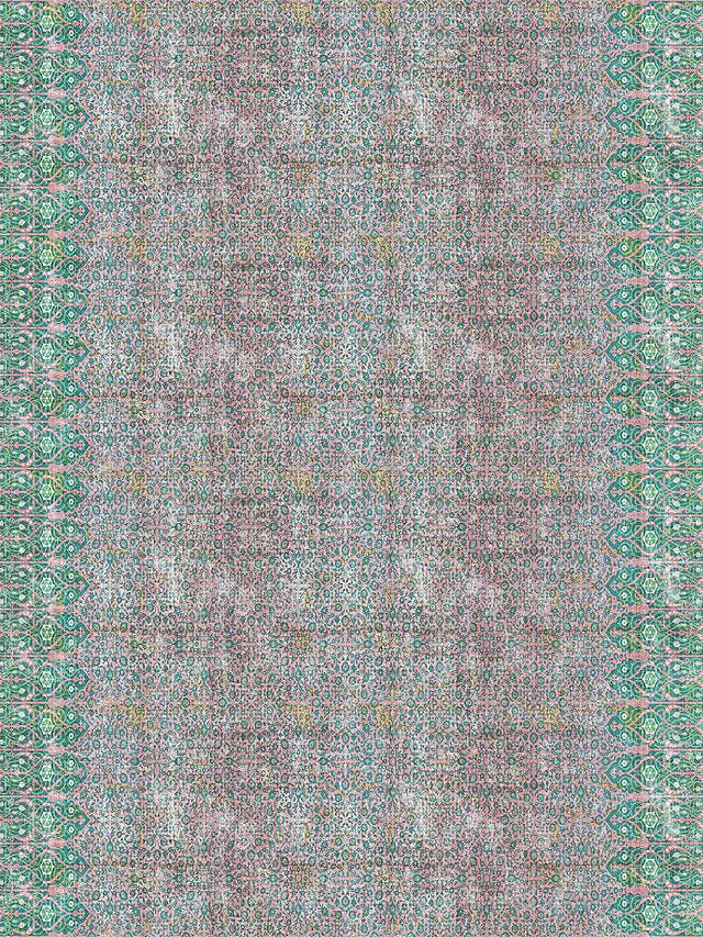 Scalamandre Sultan Printed Velvet Green Fabric