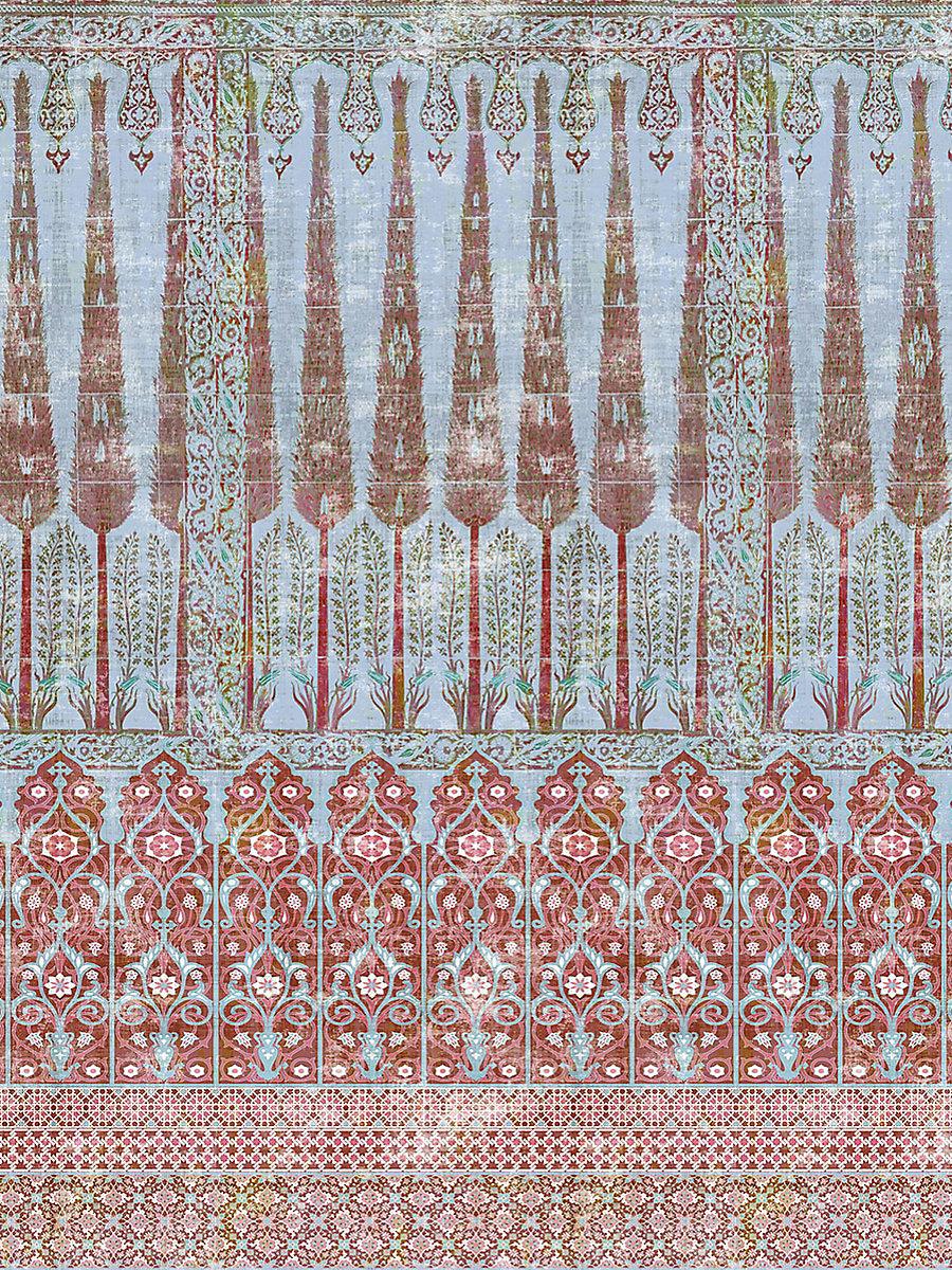 Scalamandre Topkapi Garden Cotton Garden Turquoise Fabric