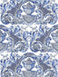 Scalamandre William & Mary Print Blue Fabric