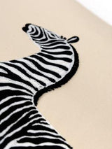 Scalamandre Zebras Embroidered 22 X 22 - Ecru Decorative Pillow