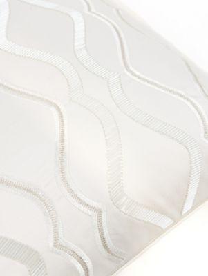 Scalamandre Valentina Beaded 22 X 22 - Alabaster Decorative Pillow