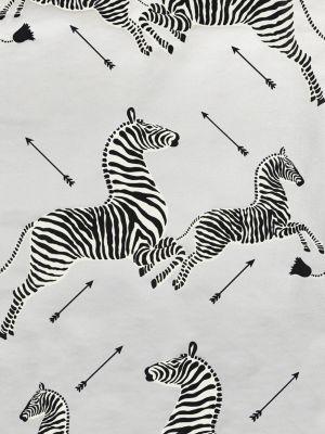 Scalamandre Zebras | Wallpaper | Trimmed Silver Wallpaper