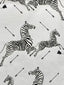 Scalamandre Zebras | Wallpaper | Trimmed Silver Wallpaper
