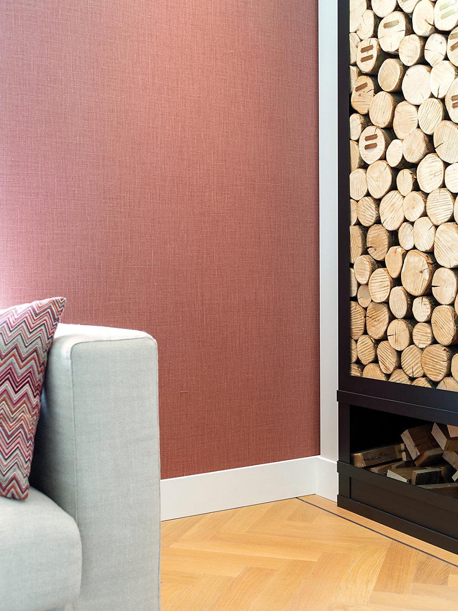 Scalamandre Park Linen Wallcovering Brick Wallpaper