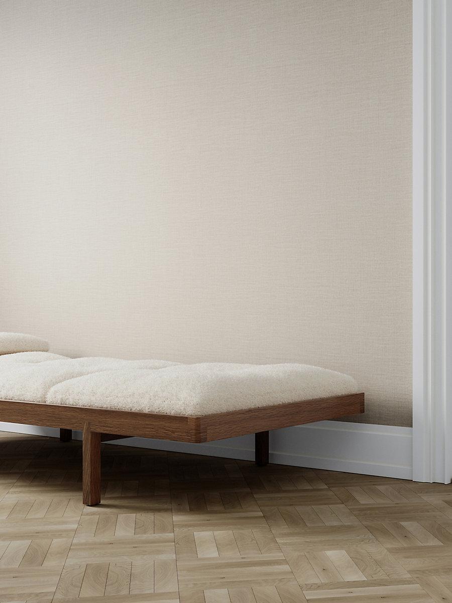 Scalamandre Park Linen Wallcovering Flax Wallpaper