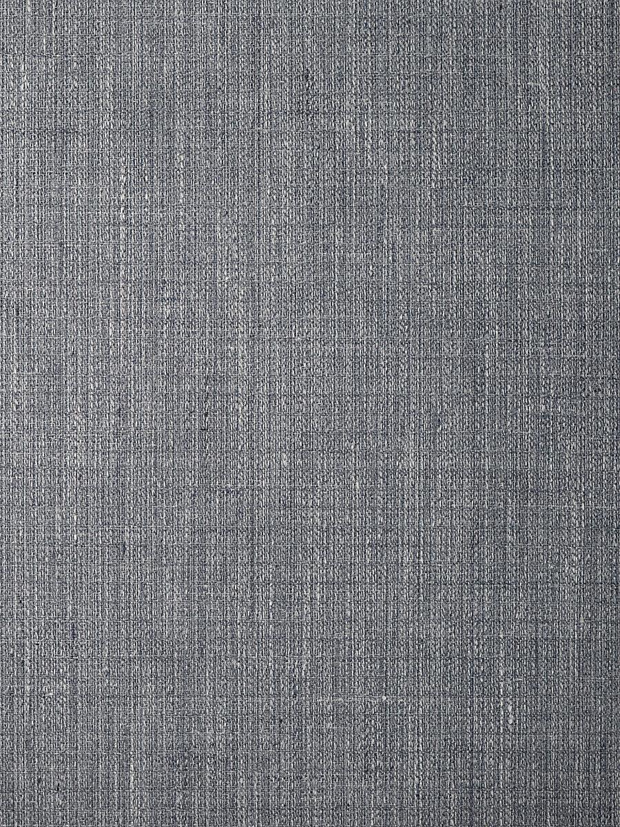 Scalamandre Ellis Linen Wallcovering Charcoal Wallpaper