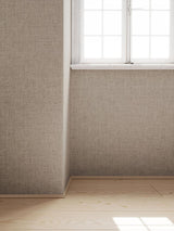Scalamandre Ellis Linen Wallcovering Flax Wallpaper