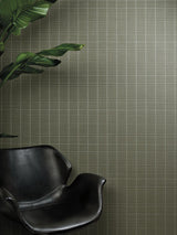Scalamandre Hardwick Linen Wallcovering Olive Wallpaper