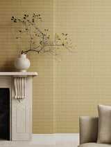 Scalamandre Hardwick Linen Wallcovering Wheat Wallpaper