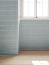 Scalamandre Hardwick Linen Wallcovering Sky Wallpaper