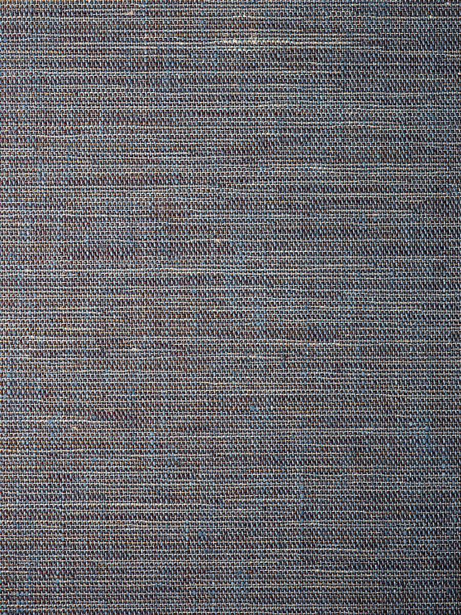 Scalamandre Ripley Linen Wallcovering Midnight Wallpaper