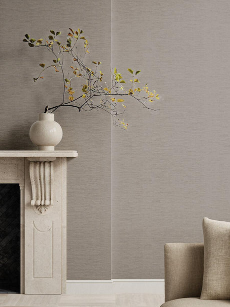 Scalamandre Ripley Linen Wallcovering Pebble Wallpaper