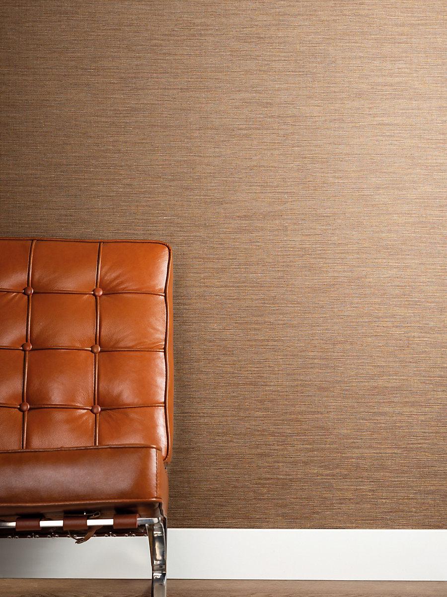 Scalamandre Ripley Linen Wallcovering Clay Wallpaper
