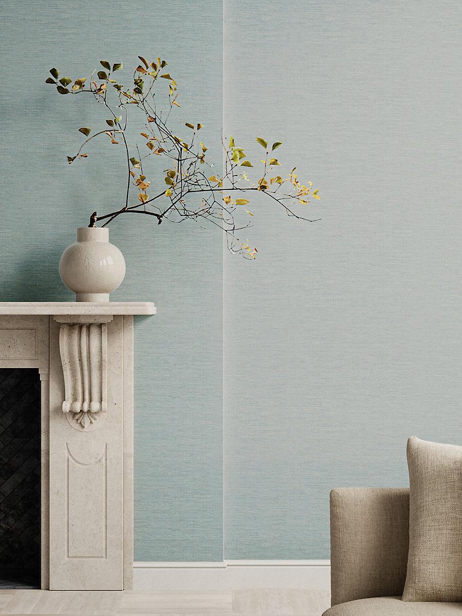 Scalamandre Ripley Linen Wallcovering Sky Wallpaper