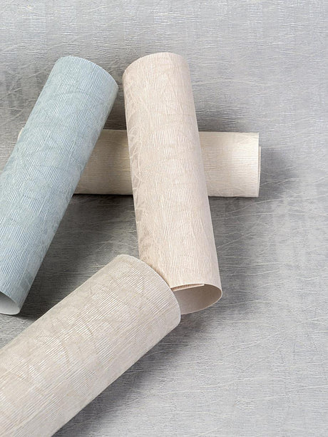 Scalamandre Sprig Linen Wallcovering Blush Wallpaper