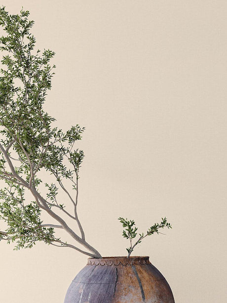 Scalamandre Sprig Linen Wallcovering Blush Wallpaper