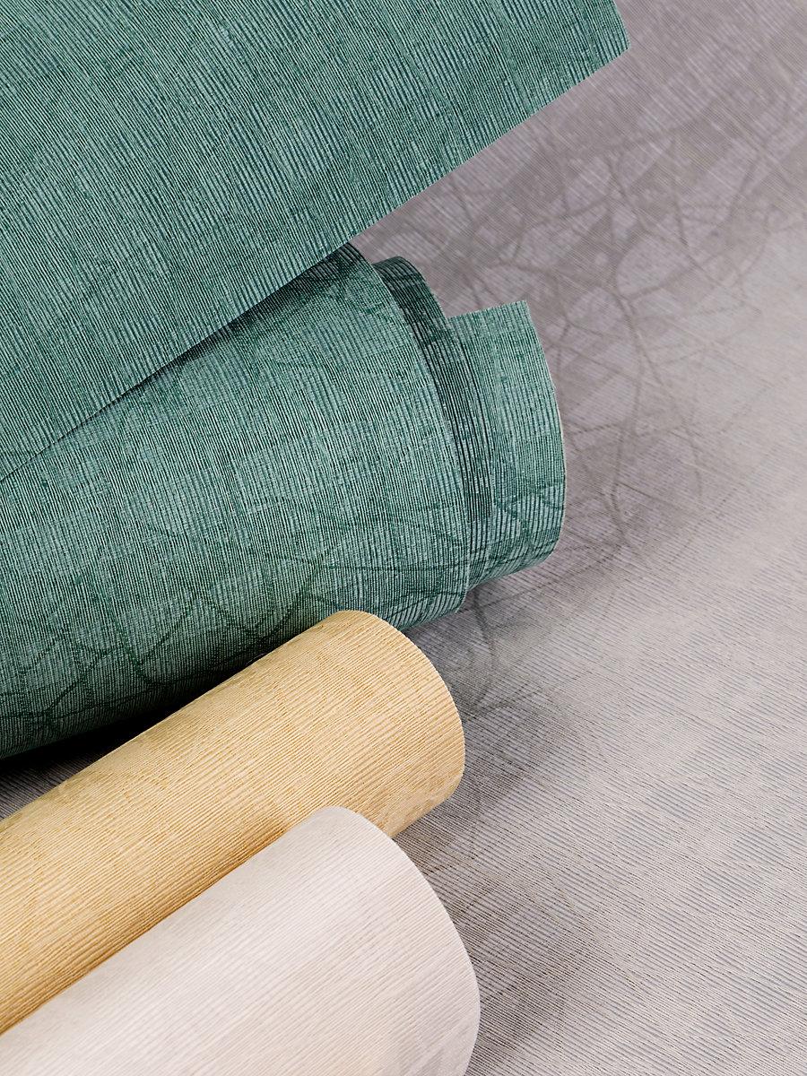 Scalamandre Sprig Linen Wallcovering Parchment Wallpaper