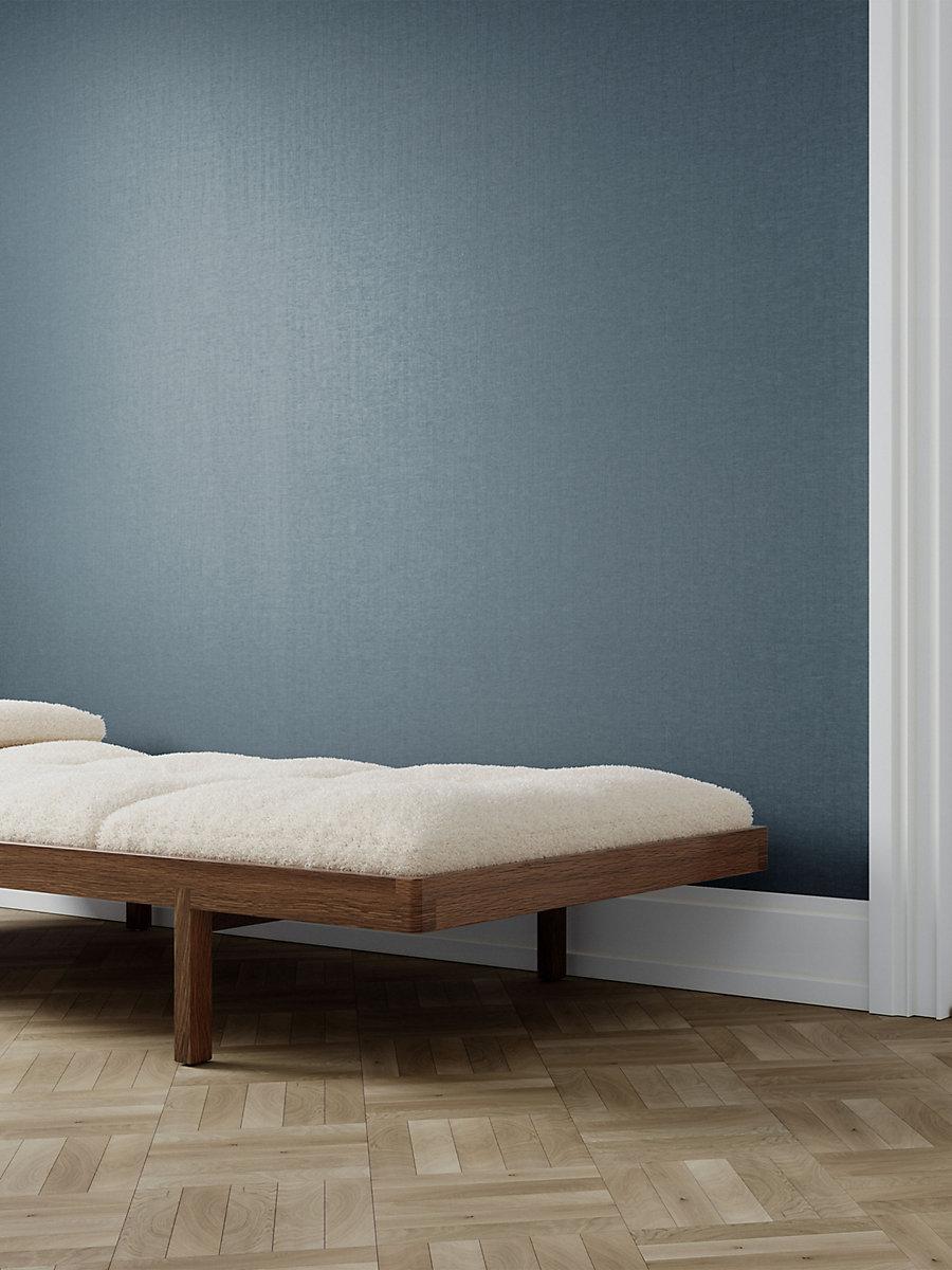 Scalamandre Sprig Linen Wallcovering Midnight Wallpaper