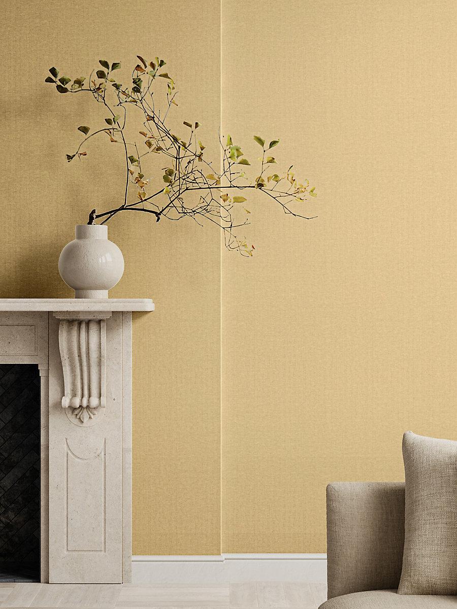 Scalamandre Sprig Linen Wallcovering Sunbeam Wallpaper