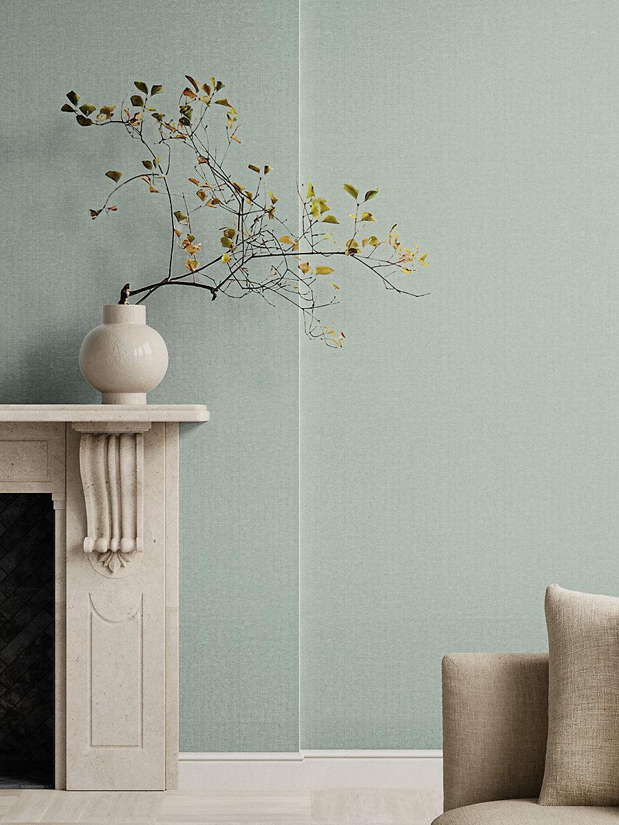 Scalamandre Sprig Linen Wallcovering Sky Wallpaper