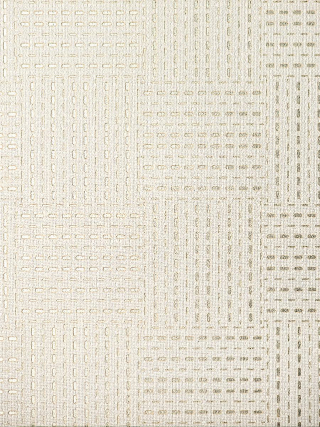 Scalamandre Checkmate Wallcovering Golden Milk Wallpaper