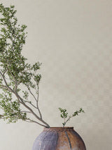 Scalamandre Checkmate Wallcovering Golden Milk Wallpaper