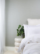 Scalamandre Linea Metallic Wallcovering Flax Wallpaper