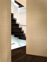 Scalamandre Linea Metallic Wallcovering Flax Wallpaper