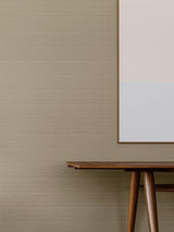 Scalamandre Linea Metallic Wallcovering Flax Wallpaper