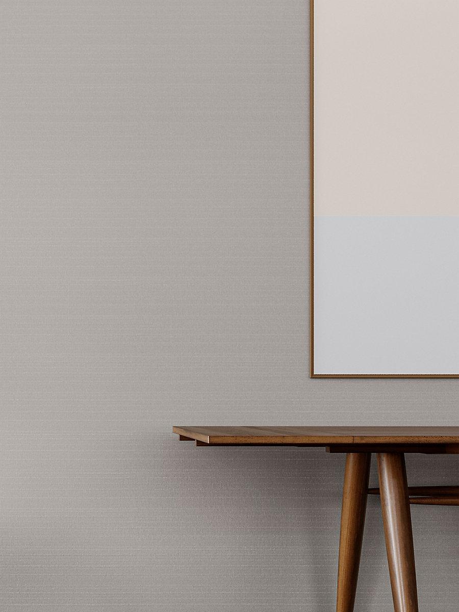 Scalamandre Linea Metallic Wallcovering Silver Sky Wallpaper