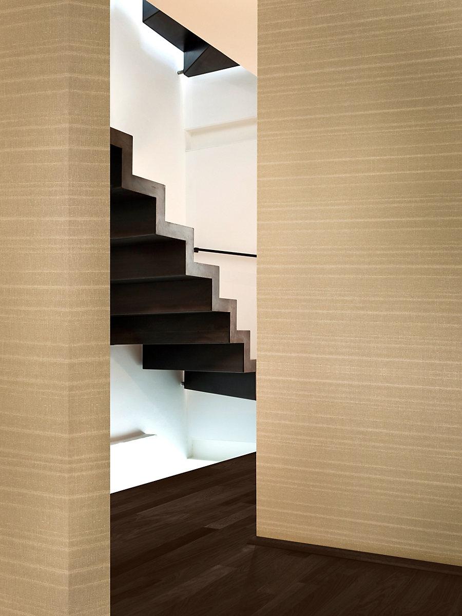 Scalamandre Linea Metallic Wallcovering Slate Wallpaper