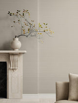 Scalamandre Linea Metallic Wallcovering Slate Wallpaper