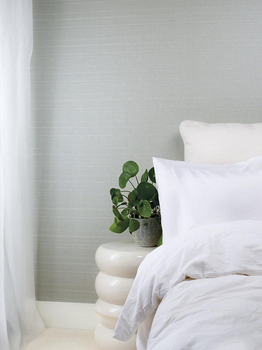 Scalamandre Linea Metallic Wallcovering Hazelnut Wallpaper