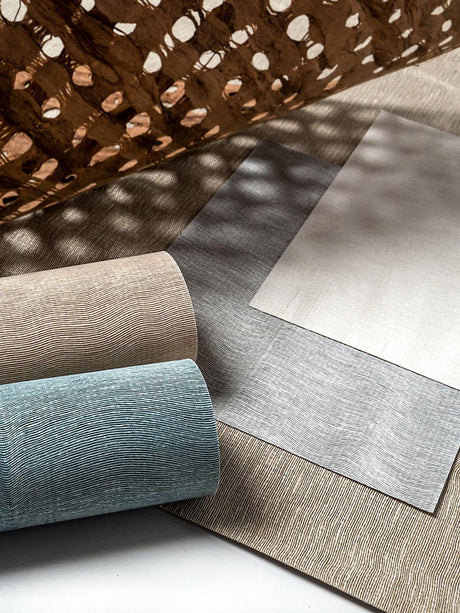 Scalamandre Wave Linen Wallcovering Sand Wallpaper