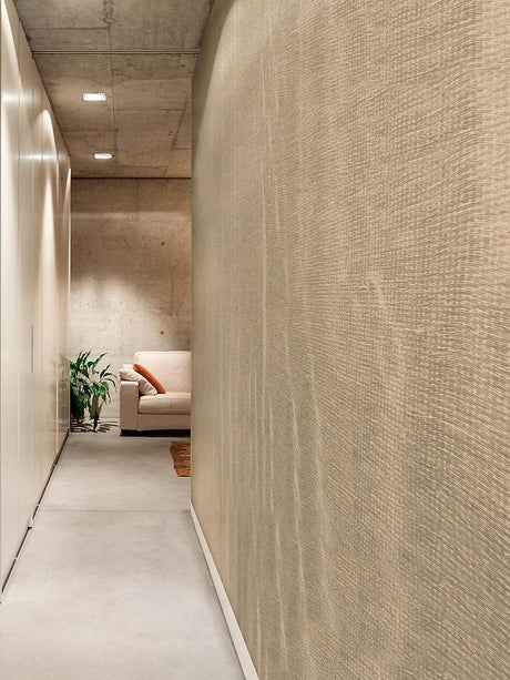 Scalamandre Wave Linen Wallcovering Sand Wallpaper