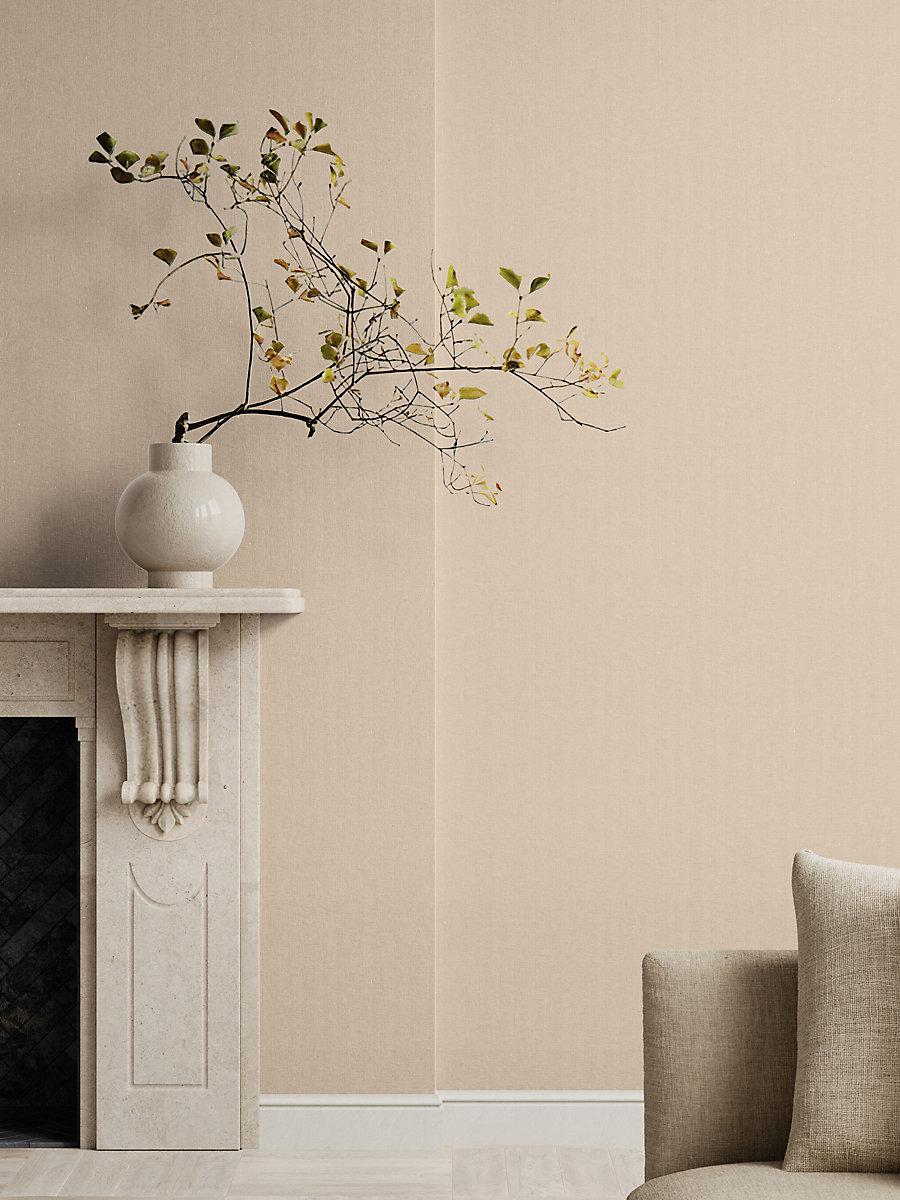 Scalamandre Upton Linen Wallcovering Parchment Wallpaper