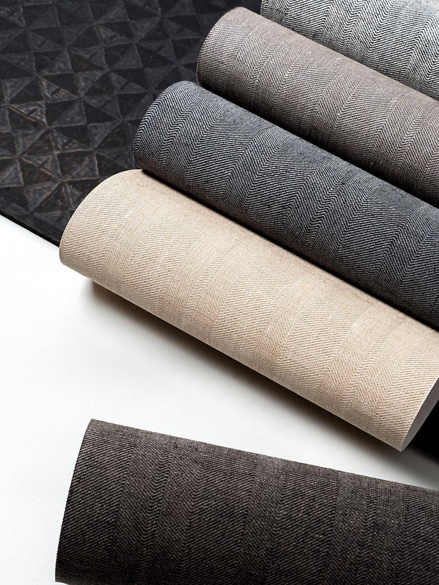 Scalamandre Upton Linen Wallcovering Mocha Wallpaper