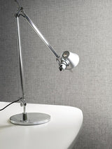 Scalamandre Stowe Linen Wallcovering Charcoal Wallpaper